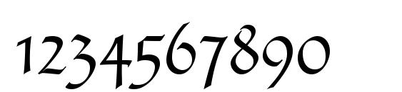 Tudor Script Light SSi Light Font, Number Fonts