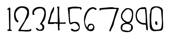 Tuesday Font, Number Fonts