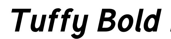 Tuffy Bold Italic Font