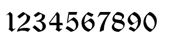 TUNGIA Regular Font, Number Fonts