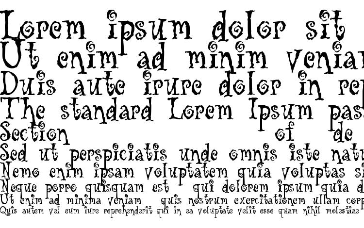 specimens Tuscarora font, sample Tuscarora font, an example of writing Tuscarora font, review Tuscarora font, preview Tuscarora font, Tuscarora font