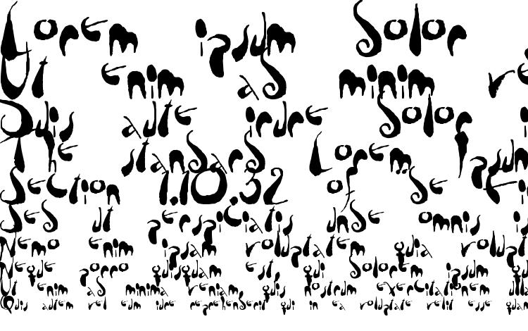 specimens tusch font, sample tusch font, an example of writing tusch font, review tusch font, preview tusch font, tusch font