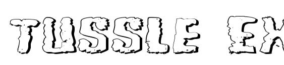 шрифт Tussle Expanded Outline, бесплатный шрифт Tussle Expanded Outline, предварительный просмотр шрифта Tussle Expanded Outline