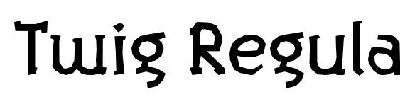 Twig RegularA Font