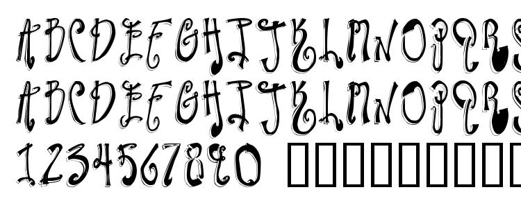 glyphs Twilight Express font, сharacters Twilight Express font, symbols Twilight Express font, character map Twilight Express font, preview Twilight Express font, abc Twilight Express font, Twilight Express font