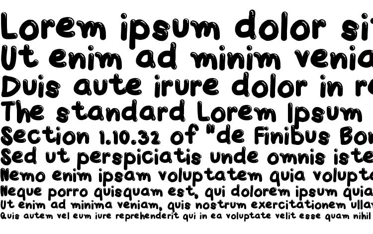 specimens Tx jello font, sample Tx jello font, an example of writing Tx jello font, review Tx jello font, preview Tx jello font, Tx jello font