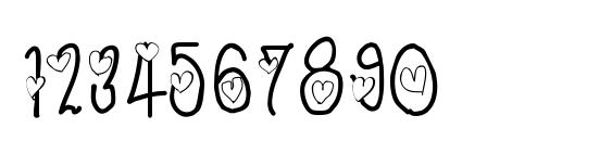 Tx love Font, Number Fonts