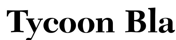 Tycoon Black SSi Bold Font