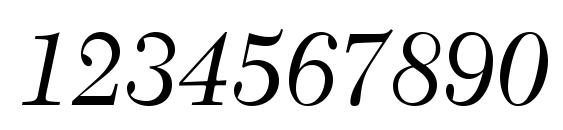 Tycoon SSi Italic Font, Number Fonts