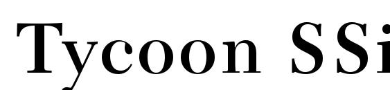 Tycoon SSi Semi Bold font, free Tycoon SSi Semi Bold font, preview Tycoon SSi Semi Bold font