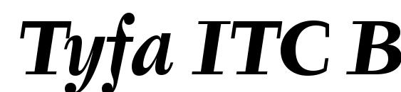 Tyfa ITC Bold Italic font, free Tyfa ITC Bold Italic font, preview Tyfa ITC Bold Italic font