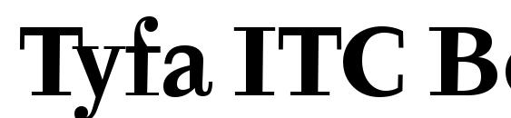 Tyfa ITC Bold Font