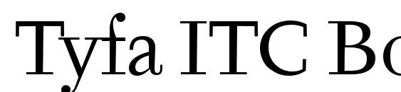 Tyfa ITC Book Font