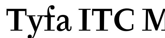 шрифт Tyfa ITC Medium OT, бесплатный шрифт Tyfa ITC Medium OT, предварительный просмотр шрифта Tyfa ITC Medium OT