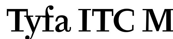 Tyfa ITC Medium font, free Tyfa ITC Medium font, preview Tyfa ITC Medium font