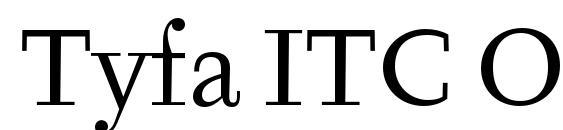 шрифт Tyfa ITC OT, бесплатный шрифт Tyfa ITC OT, предварительный просмотр шрифта Tyfa ITC OT