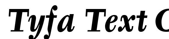 Tyfa Text OT Bold Italic Font