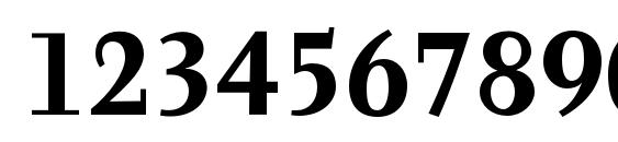 Tyfa Text OT Bold Font, Number Fonts