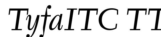 TyfaITC TT Курсив font, free TyfaITC TT Курсив font, preview TyfaITC TT Курсив font