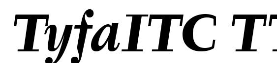 TyfaITC TT Полужирный Курсив font, free TyfaITC TT Полужирный Курсив font, preview TyfaITC TT Полужирный Курсив font