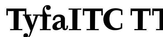 TyfaITC TT Полужирный Font