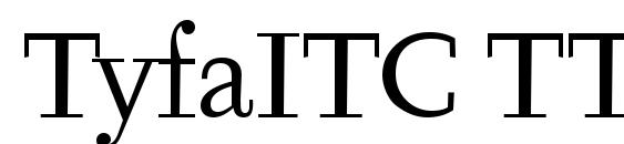шрифт TyfaITC TT, бесплатный шрифт TyfaITC TT, предварительный просмотр шрифта TyfaITC TT