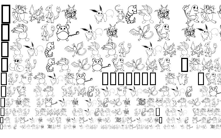 specimens Tylers Pokemon font, sample Tylers Pokemon font, an example of writing Tylers Pokemon font, review Tylers Pokemon font, preview Tylers Pokemon font, Tylers Pokemon font