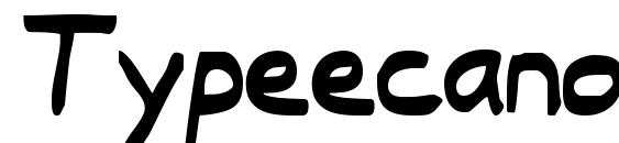 шрифт Typeecanoe, бесплатный шрифт Typeecanoe, предварительный просмотр шрифта Typeecanoe