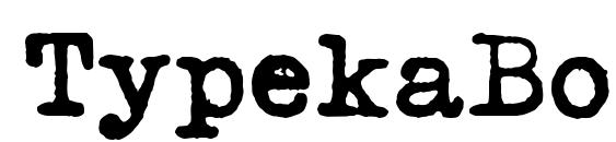TypekaBoldA Font