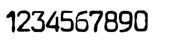 Typewriter a602 (dead postman 2004) Font, Number Fonts