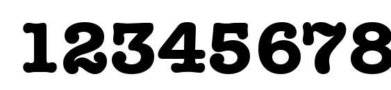 Typewriter Bold Font, Number Fonts