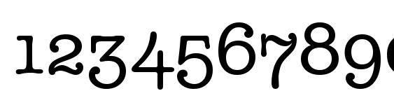 Typewriter Osf Regular Font, Number Fonts