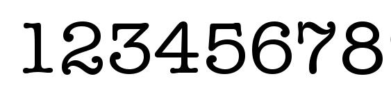 Typewriter Regular Font, Number Fonts