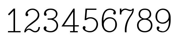 TypeWriter Font, Number Fonts