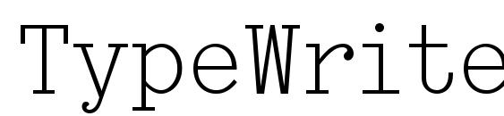 TypeWriter font, free TypeWriter font, preview TypeWriter font