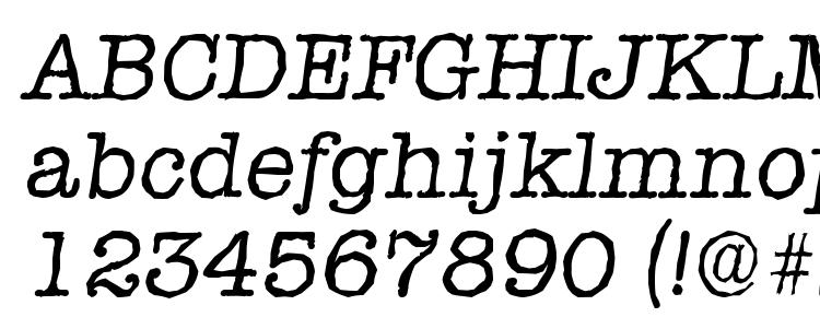 glyphs TypewriterAntique Italic font, сharacters TypewriterAntique Italic font, symbols TypewriterAntique Italic font, character map TypewriterAntique Italic font, preview TypewriterAntique Italic font, abc TypewriterAntique Italic font, TypewriterAntique Italic font