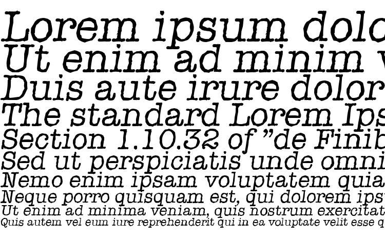 specimens TypewriterAntique Italic font, sample TypewriterAntique Italic font, an example of writing TypewriterAntique Italic font, review TypewriterAntique Italic font, preview TypewriterAntique Italic font, TypewriterAntique Italic font