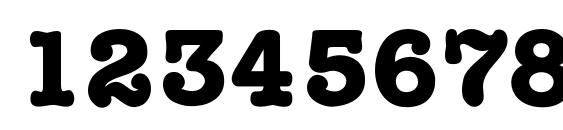 Typewriterc bold Font, Number Fonts