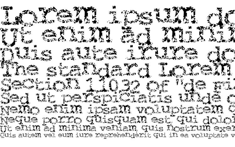 specimens Typewriterfromhell font, sample Typewriterfromhell font, an example of writing Typewriterfromhell font, review Typewriterfromhell font, preview Typewriterfromhell font, Typewriterfromhell font