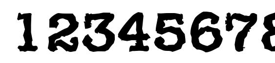 TypewriterRandom Bold Font, Number Fonts