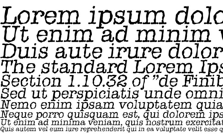 specimens TypewriterRandom Italic font, sample TypewriterRandom Italic font, an example of writing TypewriterRandom Italic font, review TypewriterRandom Italic font, preview TypewriterRandom Italic font, TypewriterRandom Italic font