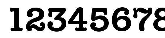 TypewriterSerial Bold Font, Number Fonts