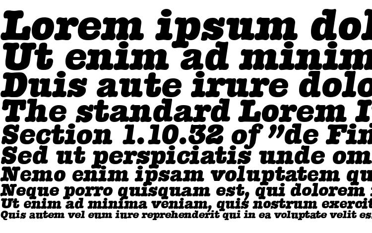 specimens TypewriterSerial Heavy Italic font, sample TypewriterSerial Heavy Italic font, an example of writing TypewriterSerial Heavy Italic font, review TypewriterSerial Heavy Italic font, preview TypewriterSerial Heavy Italic font, TypewriterSerial Heavy Italic font