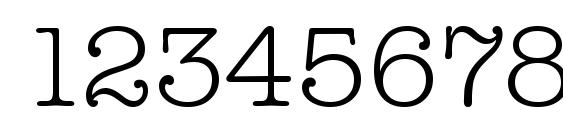 TypewriterSerial Light Regular Font, Number Fonts