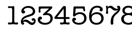 TypewriterSerial Regular Font, Number Fonts