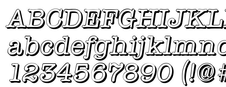 glyphs TypewriterShadow Italic font, сharacters TypewriterShadow Italic font, symbols TypewriterShadow Italic font, character map TypewriterShadow Italic font, preview TypewriterShadow Italic font, abc TypewriterShadow Italic font, TypewriterShadow Italic font