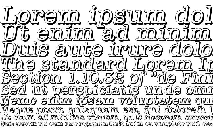 specimens TypewriterShadow Italic font, sample TypewriterShadow Italic font, an example of writing TypewriterShadow Italic font, review TypewriterShadow Italic font, preview TypewriterShadow Italic font, TypewriterShadow Italic font