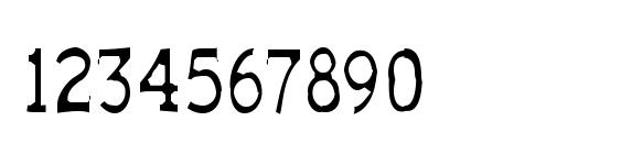 Шрифт TypodermicGaunt, Шрифты для цифр и чисел