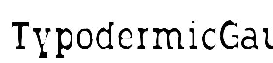 шрифт TypodermicGaunt, бесплатный шрифт TypodermicGaunt, предварительный просмотр шрифта TypodermicGaunt