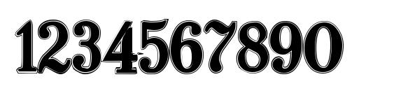 Шрифт TypographerFraktur Contour, Шрифты для цифр и чисел